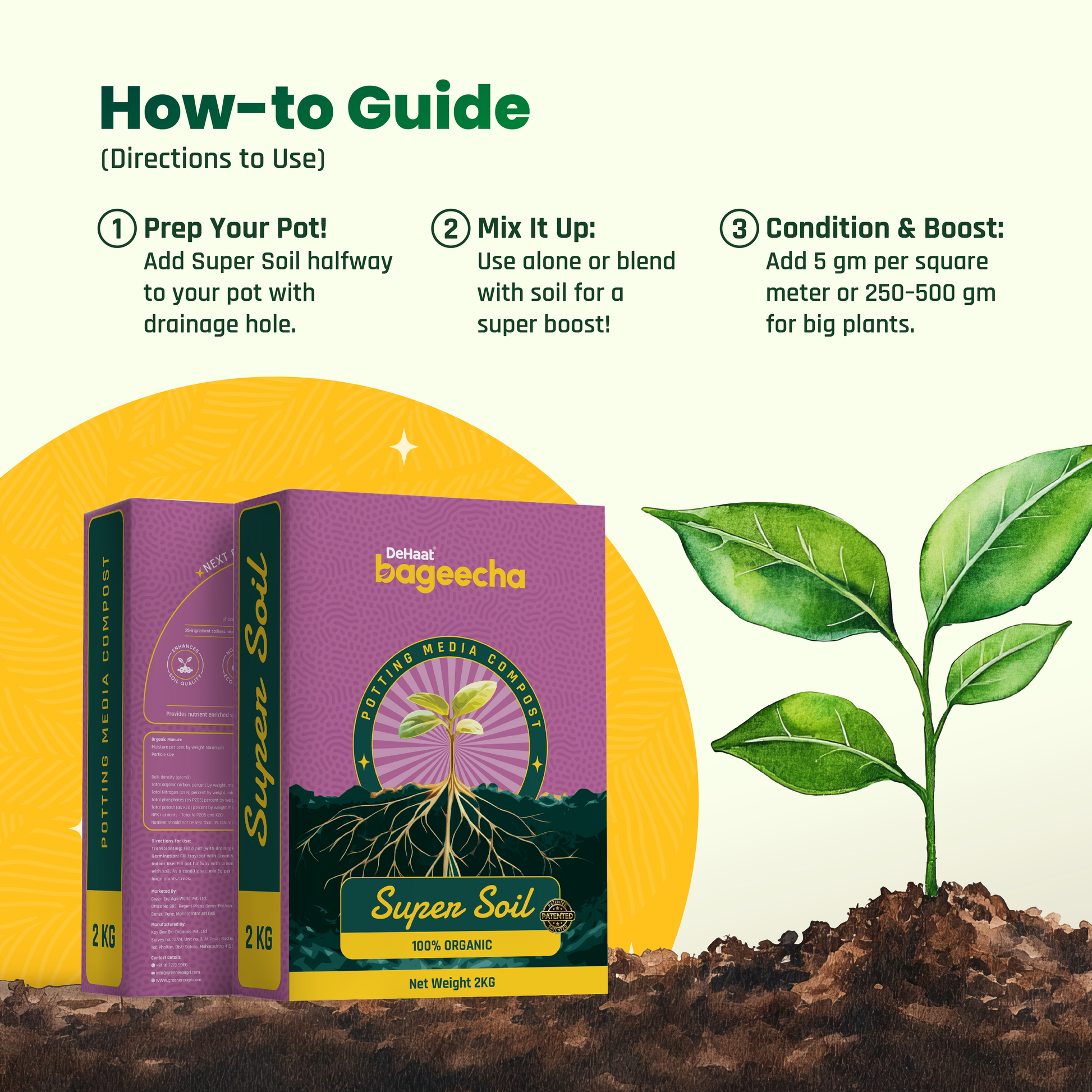 Super soil use method for pot